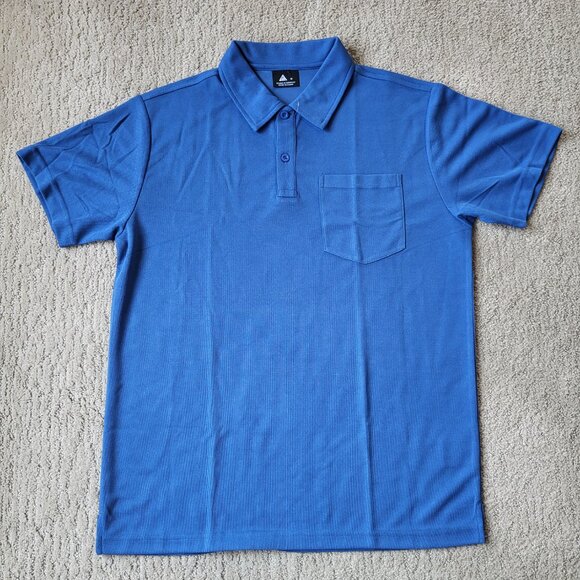 Men’s Short Sleeve Polo Shirt – Royal Blue – Size M – Speed Your Run – NWT - Picture 2 of 7